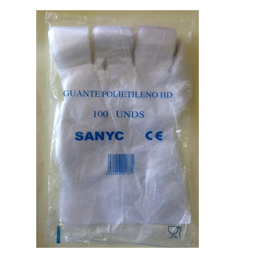 GUANTE PLASTICO GUANTODO . Bolsa de 100 uds